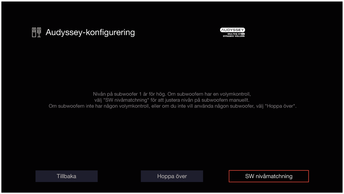 GUI Audyssey SW X38